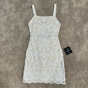 Lulus Sequin Open Back Dress